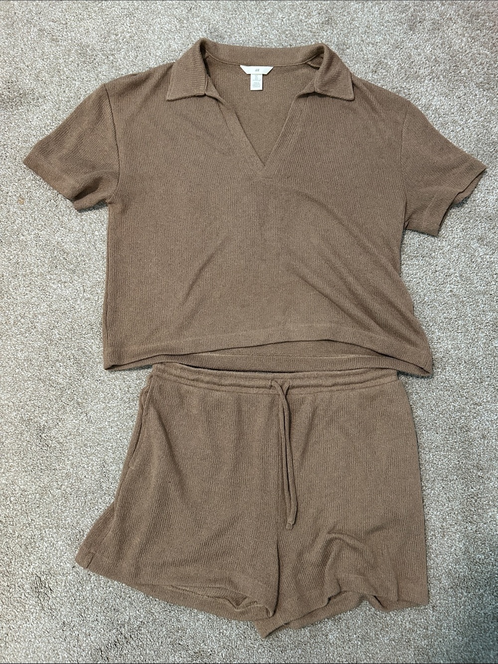 H&M Brown Knit Matching Set